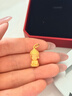 周大福佛公佛童黃金吊墜足金首飾女(工費:260計價(jià))EOF213新年禮物 足金 約5.00g 曬單實(shí)拍圖