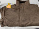 倉石一樹(shù)羊羔絨外套男保暖加厚工裝夾克潮牌新款休閑美式立領(lǐng)棉衣 咖色 羊羔絨 3XL 適合180-200斤 曬單實(shí)拍圖