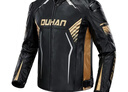 杜漢（DUHAN）摩托車(chē)騎行服皮衣男女情侶機車(chē)夾克四季防風(fēng)防摔賽車(chē)服夏季騎士服 黑金四季皮衣（男） XL 曬單實(shí)拍圖