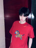 NASA STONE2026馬年新款紅色短袖t恤男新年百搭青少年本命年學(xué)生純棉上衣服 紅色 XL 成人尺碼 曬單實(shí)拍圖