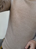 皮爾卡丹（pierre cardin）半高領(lǐng)毛衣男秋冬季一體絨加厚毛線(xiàn)衣男內搭保暖針織衫 卡其 XL 曬單實(shí)拍圖