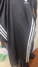 阿迪達斯（adidas）長(cháng)褲男女秋冬寬松透氣直筒褲跑步運動(dòng)防風(fēng)休閑褲  黑白 L 曬單實(shí)拍圖