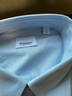 BURBERRY柏博利巴寶莉男士淺藍色純棉字母Logo單排扣長(cháng)袖襯衫 80842861 L 曬單實(shí)拍圖