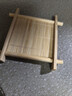 竹制井字茶點(diǎn)盤(pán)中式圍爐點(diǎn)心糕點(diǎn)碟子復古茶杯墊杯托竹編擺臺托盤(pán) 碳化茶色-1個(gè) 無(wú)規格 曬單實(shí)拍圖