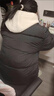 哈羅小黃鴨HAL.DUCK羽絨棉服冬裝新款中大童6-18歲假兩件女15保暖13初中學(xué)生加厚外套 黑色  加絨加厚高品質(zhì) 160 曬單實(shí)拍圖
