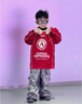 G.duck男童街舞演出服套裝嘻哈兒童hiphop潮服嘻哈風(fēng)架子鼓表演服春秋季 A764紅色長(cháng)袖 150 建議11~12歲【140-150cm】cm 曬單實(shí)拍圖