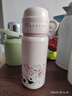 迪樂(lè )貝爾兒童保溫杯吸管杯直飲杯316不銹鋼水壺幼兒園小學(xué)生上學(xué)專(zhuān)用水杯 櫻花熊貓500ml 吸管+直飲 曬單實(shí)拍圖