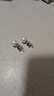 周大福 簡(jiǎn)約時(shí)尚 925銀鑲珍珠耳釘 AQ33137 直徑約8-8.5mm 曬單實(shí)拍圖
