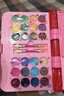 奧智嘉兒童化妝品玩具女孩新年生日禮物彩妝化妝盒口紅指甲油公主套裝 曬單實(shí)拍圖