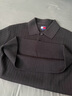 TOMMY JEANS【七夕禮物】26夏男女坑條肌理純棉撞色短袖POLO襯衫領毛衣針織衫 黑色BDS S 曬單實拍圖