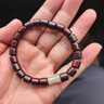締晶小葉紫檀手串男士手鏈和田玉手飾情人節新年禮物高級小眾木質(zhì)首飾 紫檀木和田玉手串【禮盒裝】 曬單實(shí)拍圖
