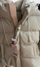 鴨鴨（YAYA）短款羽絨服女2025新款90絨小個(gè)子甜美氣質(zhì)百搭休閑加絨短外套HT 豆綠色 L (165) 曬單實(shí)拍圖