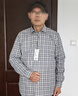 杉杉（FIRS）純棉磨毛長(cháng)袖襯衫男 中年爸爸裝全棉格子襯衣男 1245-2 41  曬單實(shí)拍圖