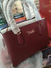 鱷魚(yú)恤情人節禮物頭層牛皮輕奢女包高級女士手提包包大方單肩包紅 曬單實(shí)拍圖