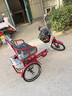 飛鴿新款老年人力三輪車(chē)腳蹬腳踏腳踩車(chē)自行車(chē)輕便小型老人代步車(chē)成人 酒紅色18寸 碟剎-加大座椅 曬單實(shí)拍圖