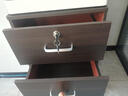 辦公室抽屜柜木質(zhì)帶鎖小柜子移動(dòng)收納柜文件柜帶輪桌下儲物柜矮柜 【一抽一門(mén)滑輪】北美黑胡桃37 曬單實(shí)拍圖
