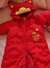 巴拉巴拉嬰兒連體衣羽絨服寶寶男童女童2025新款冬裝外出哈衣爬服造型拜年 曬單實(shí)拍圖
