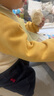 戴維貝拉（DAVE＆BELLA）加絨保暖秋冬兒童衛衣休閑女童套頭衫男童衣服幼童上衣寶寶打底衫 黃色-N 100 cm（建議身高90-100cm） 曬單實(shí)拍圖