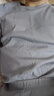 全棉時(shí)代保暖內衣【舒彈抗靜電】暖棉棉柔暖套裝秋衣秋褲 高空灰XL 曬單實(shí)拍圖