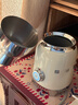 SMEG/斯麥格復古全自動(dòng)奶泡機冷熱意式家用電動(dòng)大容量打泡熱牛奶熱可可MFF11生日喬遷新年禮物送男女生 奶白色 曬單實(shí)拍圖