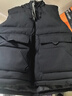 FitonTon馬甲男秋冬季潮牌男裝純色立領(lǐng)加厚保暖坎肩休閑百搭短外套 曬單實(shí)拍圖