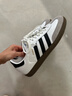 adidas「T頭鞋」SAMBA OG經(jīng)典復古板鞋德訓鞋男女阿迪達斯三葉草   白/黑/淺灰   38 曬單實(shí)拍圖