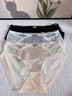 莫代爾蕾絲內褲女士性感純欲勾人透氣2026新款不夾臀女生三角短褲頭 黑色+咖啡+淺藍+粉色 共 4條 L 適合80-110斤 曬單實(shí)拍圖