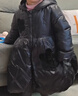 戴維貝拉（DAVE＆BELLA）兒童中長(cháng)款羽絨服女童保暖外套冬裝中大童上衣寶寶新年秋冬幼兒 黑色 110 cm（建議身高100-110cm） 曬單實(shí)拍圖