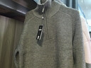 皮爾卡丹半拉鏈高領(lǐng)毛衣男士秋冬季新款針織衫立領(lǐng)重磅加厚保暖粗針毛線(xiàn)衣 灰色 XL 130-150斤 曬單實(shí)拍圖