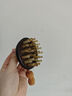 朝朝木木羊角梳按摩頭皮經(jīng)絡(luò )刷頭部疏通多功能家用紫光檀木頭療梳子 柿子按摩梳 曬單實(shí)拍圖