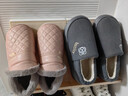潔麗雅（Grace）防水棉拖鞋女士2025新款秋冬季室內居家保暖防滑全包跟棉鞋男冬天 曬單實(shí)拍圖
