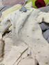 婧麒（JOYNCLEON）嬰兒夾棉連體衣秋冬寶寶保暖衣服哈衣新生兒空氣棉睡衣 Jlt200708 曬單實(shí)拍圖