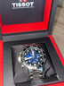 天梭（TISSOT）瑞士手表男藍色表盤(pán)海星系列三眼石英機芯鋼帶T120.417.11.041.01 T120.417.11.041.01鋼帶三眼45.5MM 曬單實(shí)拍圖