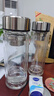 富光玻璃杯雙層帶茶隔大容量水杯 高檔商務(wù)泡茶杯 高硼硅杯子500ml 曬單實(shí)拍圖