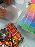 名遇96色拼豆豆手工diy套裝mard全套融合豆拼豆工具包雙針拼豆筆豆鏟烘焙布熨燙紙拼豆板長(cháng)針新年禮物 曬單實(shí)拍圖