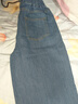 憶思減松緊腰闊腿牛仔褲女2025春秋新款高腰顯瘦系帶百搭遮肉直筒褲長(cháng)褲 淺藍色 2XL 建議140-160斤 曬單實(shí)拍圖