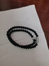 中國黃金（CHINA GOLD）足銀手鏈黑曜石雙圈手串男士高級感情人情人節生日禮物送女朋友 足銀九眼天珠黑曜石雙圈手串【中金禮盒】 曬單實(shí)拍圖