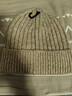 優(yōu)衣庫男裝女裝HEATTECH針織帽子毛線(xiàn)帽防寒保暖481257 31 米色 均碼（45cm） 曬單實(shí)拍圖