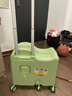 R-BOX兒童行李箱2025新款可坐騎男女孩小型學(xué)生20寸拉桿旅行密碼皮箱子 抹茶綠拉鏈款-贈卡通貼紙 24英寸 加厚升級6輪承重180斤 曬單實(shí)拍圖
