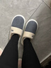 潔麗雅（Grace）棉拖鞋男士秋冬季室內防臭防滑居家保暖厚底踩屎感拖鞋男款冬天 曬單實(shí)拍圖