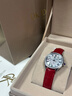 DK滿(mǎn)天星女士手表女520情人節新年本命年生日禮物石英表送女友老婆 銀河星漩-順圣紅皮帶 30mm 曬單實(shí)拍圖