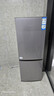 海爾172升小冰箱雙開(kāi)門(mén)租房家用小型節能冰箱小巧不占地BCD-172LHC2E0GH銀色系 曬單實(shí)拍圖