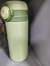 樂(lè )美雅（Luminarc）保溫杯男女士水杯子彈跳雙飲316內膽400ml綠色一鍵彈蓋學(xué)生吸管杯 曬單實(shí)拍圖