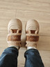 他她（TATA）女鞋2025冬季款運動(dòng)棉鞋休閑鞋厚底加絨保暖板鞋CHH02DM5 棕色（仿毛里）CHH01DM5 36 曬單實(shí)拍圖