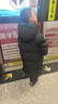 鴨鴨兒童羽絨服男童女童中大童過(guò)膝長(cháng)款加絨極寒加厚保暖百搭外套童裝 黑色 【男女同款】 140 建議體重55-65斤 曬單實(shí)拍圖