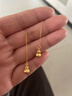 菜百首飾 黃金耳飾 足金國風(fēng)時(shí)尚拉絲葫蘆耳飾 計價(jià) HJ 黃金耳飾 約1.43g 曬單實(shí)拍圖