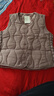 羽絨棉馬甲女秋冬保暖背心修身短款v領(lǐng)加絨坎肩百搭內膽 香芋色（同色升級加絨款） 2XL 90斤-115斤 曬單實(shí)拍圖
