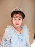 藍莓兔皇冠頭飾兒童公主彩虹色洛麗塔項鏈耳環(huán)水鉆生日王冠女童演出發(fā)箍 QC鉆3件（冠+項鏈+耳夾）（5-18歲） 曬單實(shí)拍圖