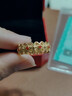 京工美作 古法黃金戒指幸福四季戒指女款足金999戒指花絲戒指送生日禮物 16號圈金重7.89克 曬單實(shí)拍圖
