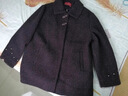 COMIC SOUL奶奶秋冬呢子大衣中老年人春秋外套女?huà)寢屟b毛呢外套加絨加厚棉衣 紫色【單件上衣】 3XL 建議120-135斤 曬單實(shí)拍圖
